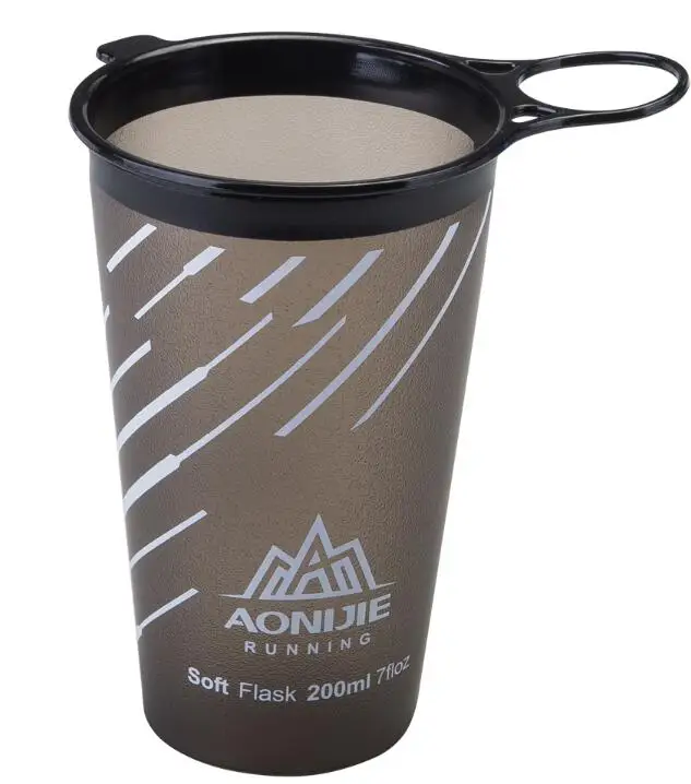 200ml Gray AONIJIE 350 мл 600 мл Портативная Складная мягкая длинная соломенная бутылка для воды из ТПУ для спорта на открытом воздухе, Походов, Кемпинга, бега, тренажерного зала, чашка, чайник - Цвет: 200ml Gray