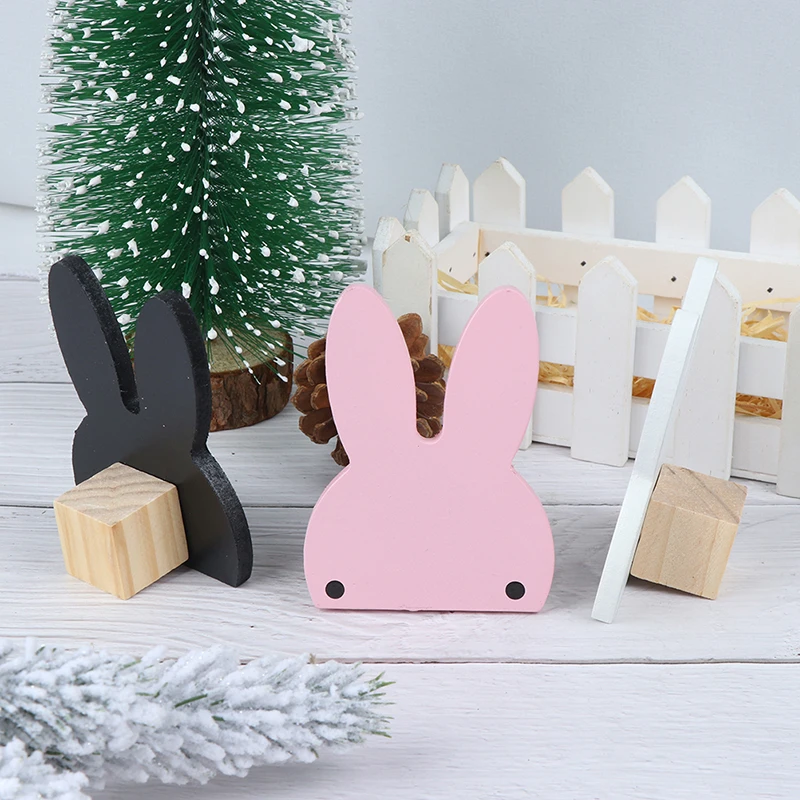 1 PC Cute Rabbit Wooden Hook Clothes Hooks On Wall Decorate Kids Children Room Wall Hanger Hooks home decoration