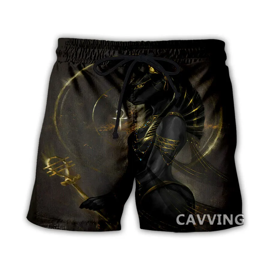 faraó anubis antigo praia shorts streetwear secagem