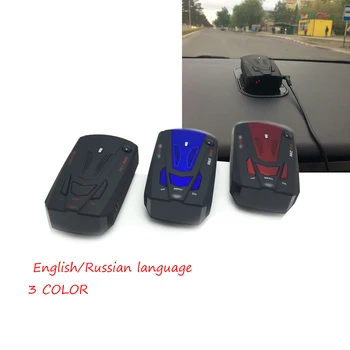 

Auto Car Anti Radar Detector for Vehicle V7 Speed Voice Alert Warning 16 Band LED Display Detector English/Russian