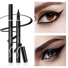 1 шт., Черная Подводка для глаз, водостойкая, Стойкая подводка для глаз, карандаш, быстросохнущая, не Цветущая жидкость, Профессиональная подводка для глаз, инструмент для макияжа