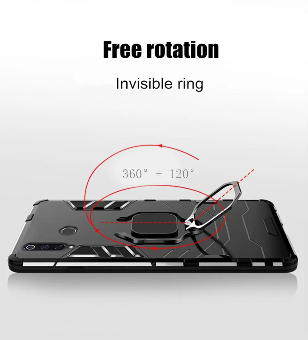 come4buy.com Case For Samsung Galaxy M20 Armor Magnetic Car Shockproof