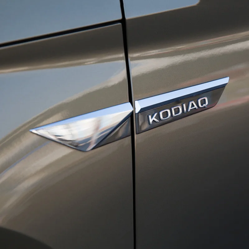 Для Skoda Kodiaq 2016 2020 оригинальный хром боковое крыло дверь эмблема значок наклейки