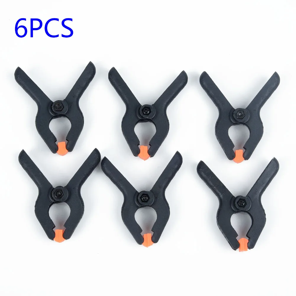 6Pcs Tools Hard Plastic Woodworking Grip 2inch Toggle Clamps Spring Clip Tool-AP 