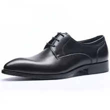 Genuine Cow Leather Pointed Toe Men's Fashion Dress Shoes Oxfords Black Wine Red Luxury Designer Lace-up Suit Shoes Genuine Cow Leather Pointed Toe Men's Fashion Dress Shoes Oxfords Black Wine Red Luxury Designer Lace-up Suit Shoes