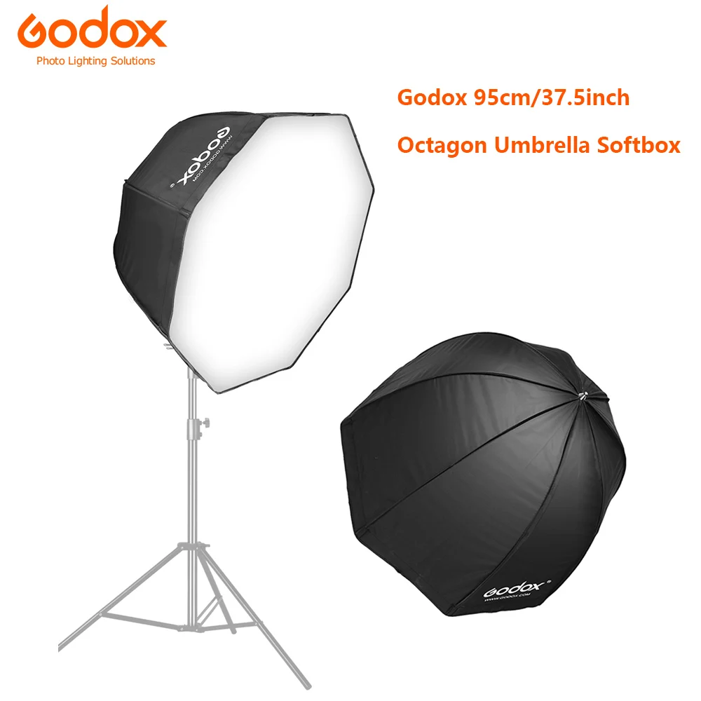 HOT Sale Godox Photo Studio Softbox 95cm 37.5inch Portable Octagon Flash Speedlight Speedlite Umbrella Softb