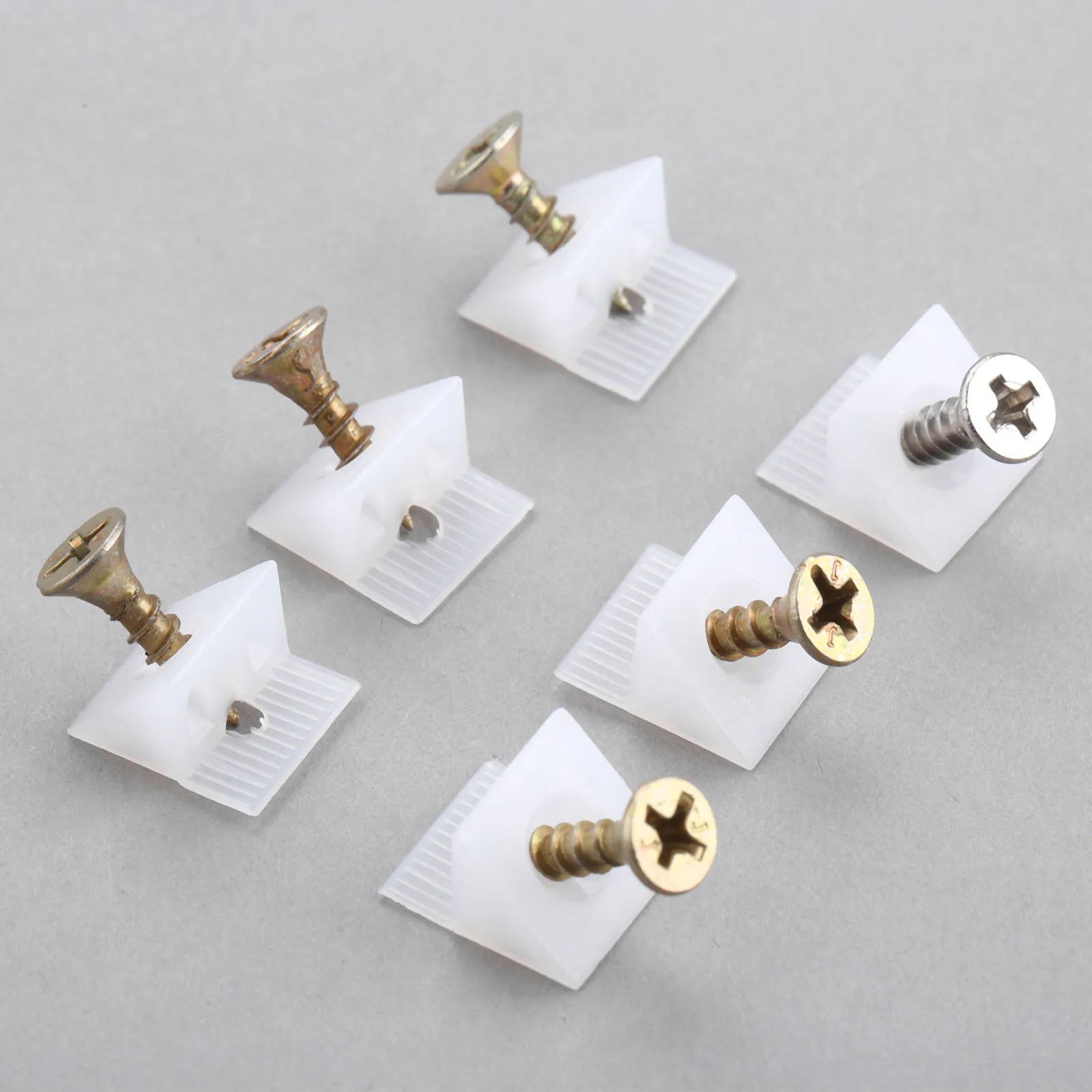 50pieces/set 45 Degree Angle Plastic Corner Bracket Block For Drawer