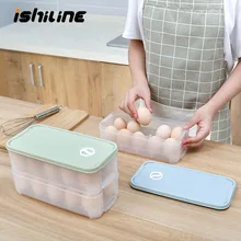Яичный герметичный ящик для хранения, коробка для хранения, кухонная Многослойная сетка, прозрачная коробка для яиц, контейнер для еды, Органайзер