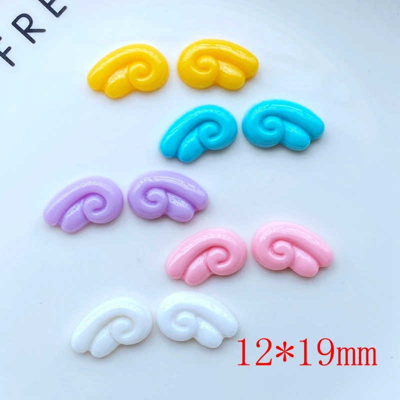 20Pcs Kawaii Resin Mixed Mini Wings Series Flat Back Cabochon Crafts Clothing DIY Scrapbooking Accessories L99