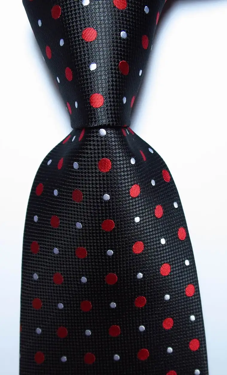 New Fashion Dot Tie Men's 9 cm Silk Necktie Set Gold Green Pink JACQUARD WOVEN Silk Men's Tie Necktie