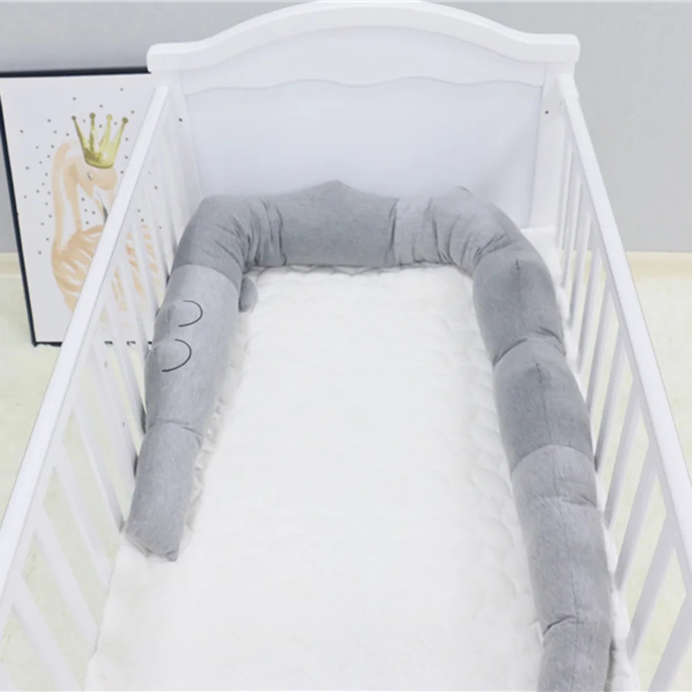 72 дюйма детские крокодила Длинная Подушка кровать подушка из хлопка с эффектом младенческий спальный диван-кровать мягкий анти-столкновения детская кровать детская кроватка забор бампер игрушки