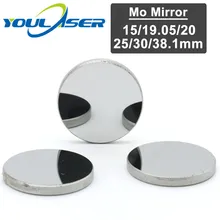 Высокое качество Co2 Лазерное зеркало диам. 15 19,05 20 25 30 38,1 мм Mo отражающее зеркало для Co2 Лазерная гравировальная и режущая машина