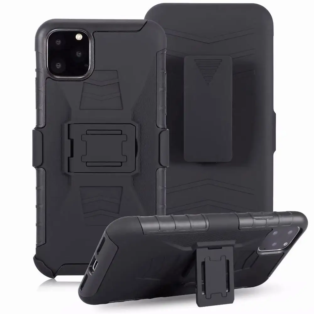 Ударопрочный Прочный чехол-подставка Armour с зажимом для ремня iPhone 11 Pro 5 8 &quot/iPhone 6