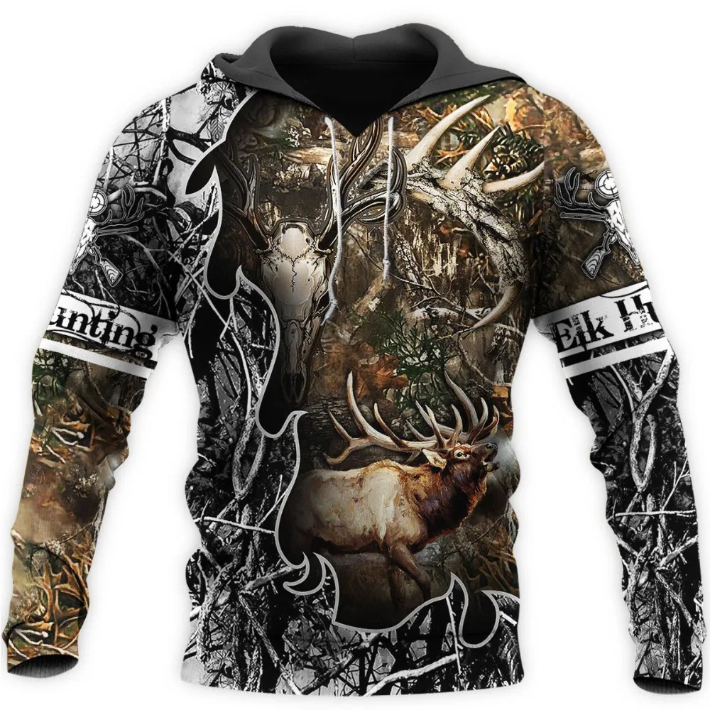 Liumaohua Camo AMO охотничьи Животные Олень искусство 3D толстовки с капюшоном Мужские и
