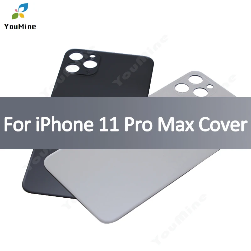 Чехол со стеклянным корпусом для Apple iPhone 11 Pro Max A2218 A2161 A2220, задняя крышка для батареи, чехол для задней двери, Запасная часть