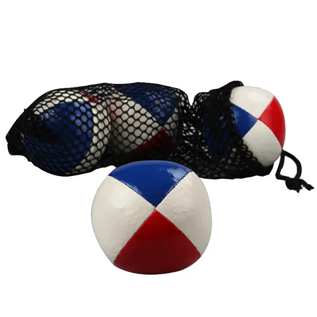3PCS Net Set Suit Professional Juggling Ball Acrobatics Toss Ball Educational Toy Children Fun Sports Pu Soft Juggling Ball Toys 6