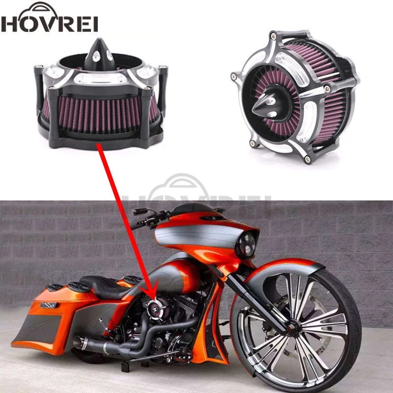 Аксессуары для мотоциклов Турбинный фильтр воздухозаборника Harley Sportster XL883 XL1200 1991