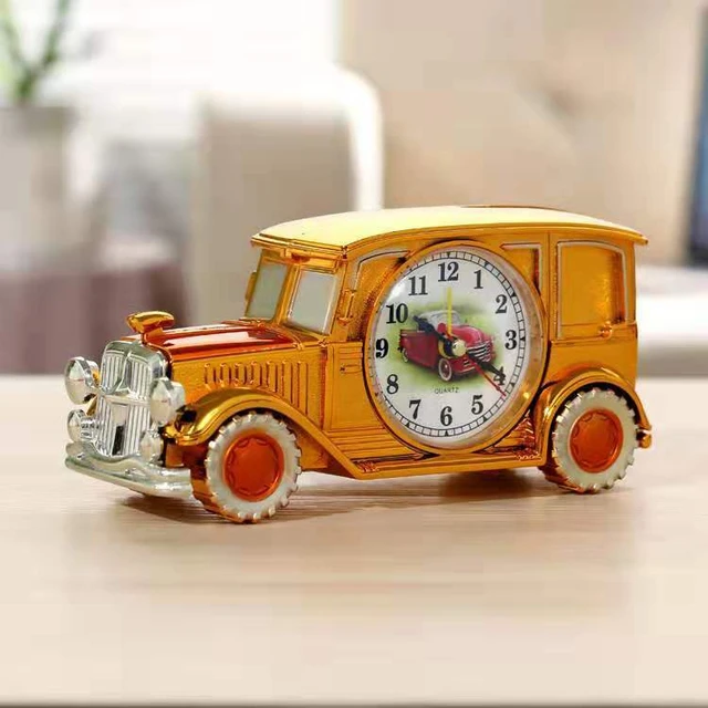 Mode Auto Wecker Student Männer Frauen Uhr kinder Geschenke Retro