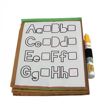 

Kids Magic Water Drawing Book With Pen Intimate Coloring Water Painting Cloth R9UE