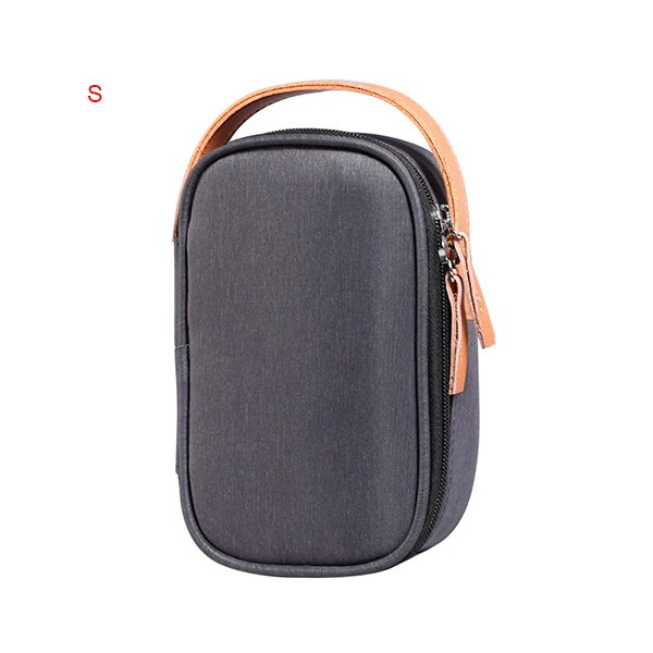 Gray A Size S Portable Travel Cable Bag Wires Charger Electronic Accessories Digital Gadget Devices Divider Organizer Case Cosmetic Kit Pouch - Цвет: Gray A Size S