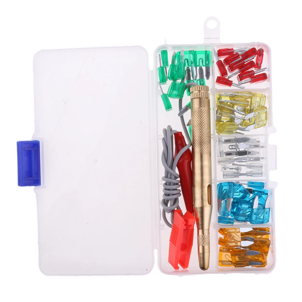 60 Pieces Mini Car Fuses Set Car Fuse Flat Fuse 5 - 30 A For Car Car, With Circuit  Pen