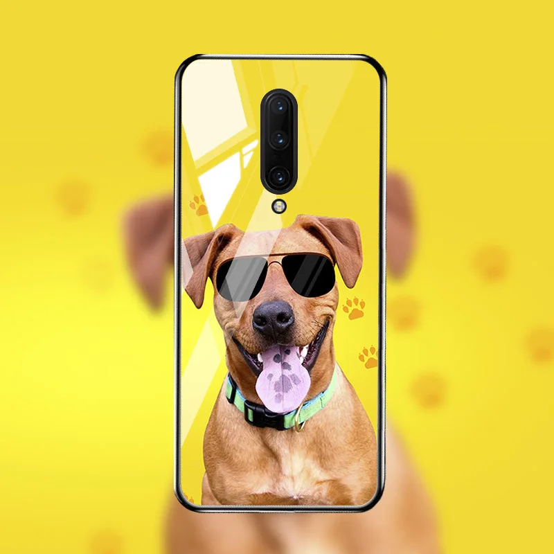 M019 Чехол из закаленного стекла для Oneplus 7T 7 Pro чехол s On для One plus 7T 7 Pro Чехол Coque Funda Bumper Coque для OnePlus 7 Pro - Цвет: M019