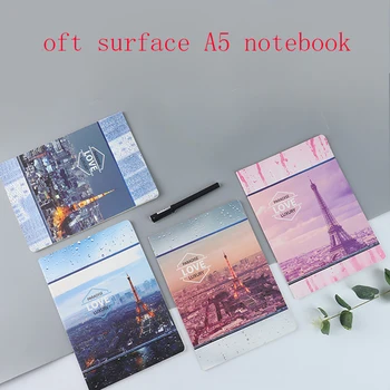 

Ben Eiffel Tower soft surface A5 notebook creative night light original design notebook