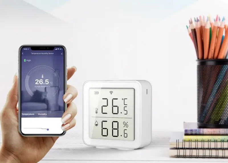 

Sensor WIFI Temperature And Humidity Sensor Smart Home Indoor Intelligent Linkage Temperature And Humidity Abnormal Sensor