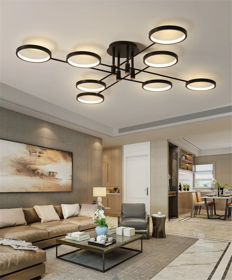 Odern Diable LED Ceiling Light Living Roo Lap With Reote Control - View #9