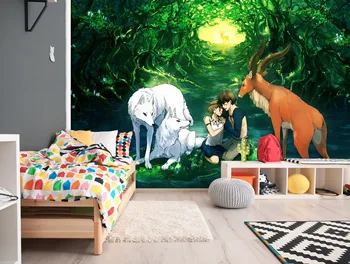 

[Self-Adhesive] 3D Princess Mononoke 7136633 Japan Anime Wall Paper mural Wall Print Decal Wall Murals