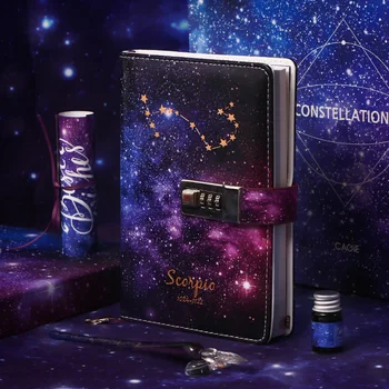 

Constellations Notebook Code Book Gift Notebook Diary for Pisces Gemini Aquarius Capricornus Scorpio Taurus Cancer Aries