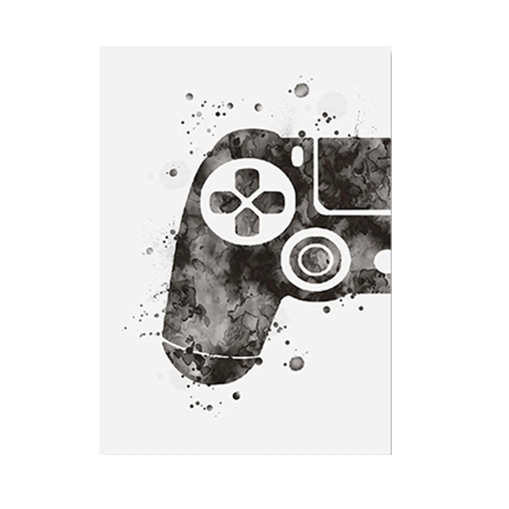 

Gaming Room Posters Gamepad Wall Art Posters and Prints Canvas Painting Wall Pictures Gamer Gift for Boys Children Room Decor