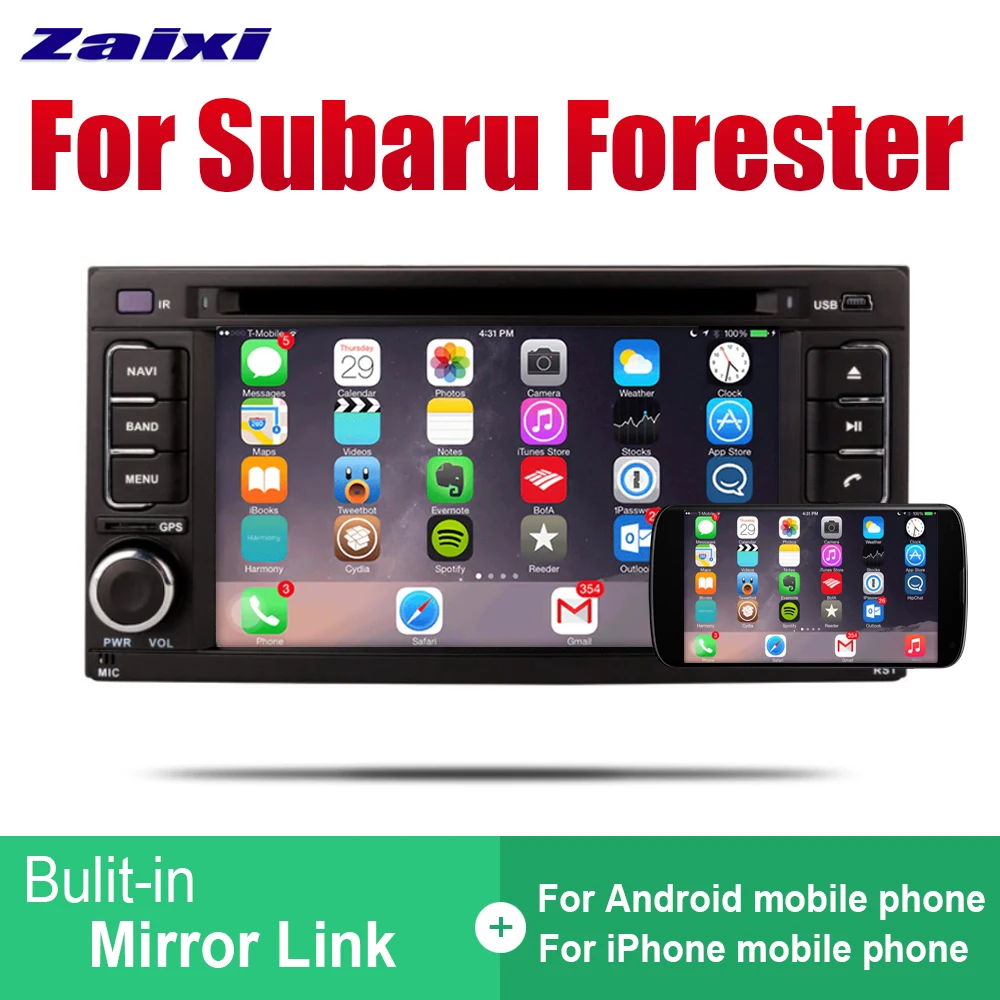 Best ZaiXi Auto Player GPS DVD Navigation For Subaru Forester 2008~2013 Car Android Multimedia System Screen Radio Stereo 4
