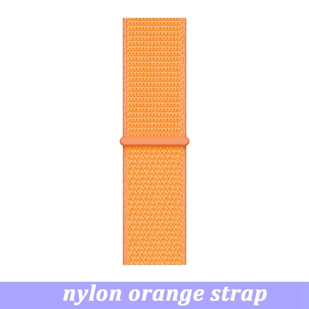 LEMFO LEM10 Смарт часы оригинальные аксессуары зарядный кабель Замена кожаный нейлоновый ремешок протектор экрана для LEM 10 - Цвет: nylon orange strap