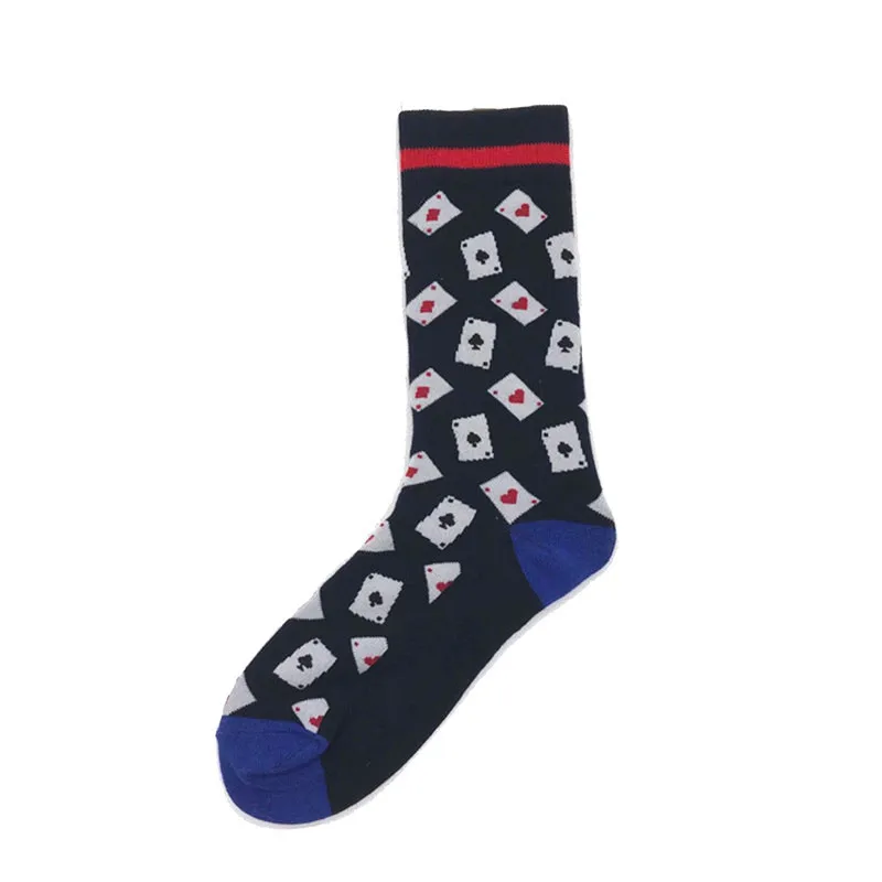 Novelty-Happy-Funny-Men-Graphic-Socks-Combed-Cotton-Beer-Shark-Cock-Alien-Head-Dog-Fish-Penguin(7)