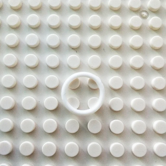 Small particle building Blocks 10pcs/lot MOC high-tech Rubber Band 2x2 3x3 4x4 5x5 EV3 Compatible 85543 85544  Bricks Parts toys 2