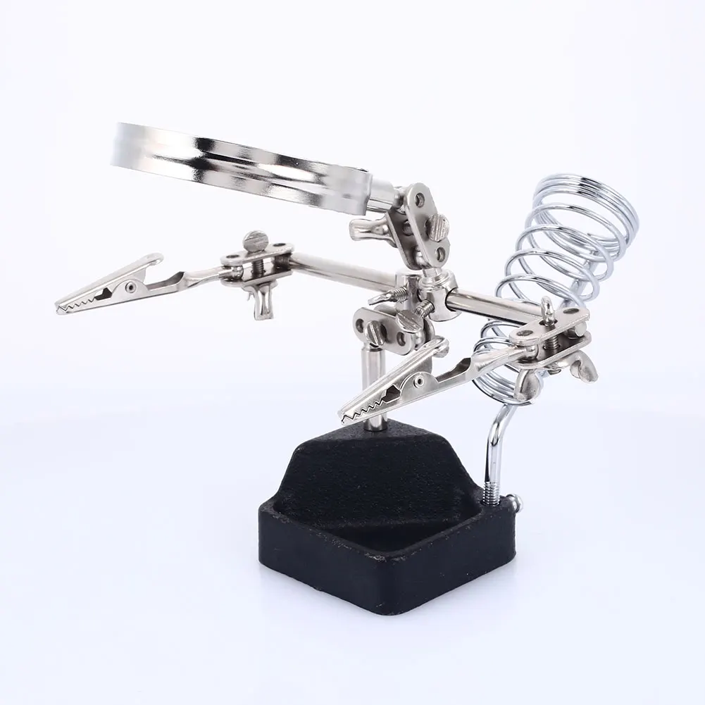 Metal 1084 Clamp Desk Lamp Welding Magnifier Magnifier Bracket Durable Repair Tools Lens Auxiliary Clip Desktop Magnifying Hand Metal 1084 Clamp Desk Lamp Welding Magnifier Magnifier Bracket Durable Repair Tools Lens Auxiliary Clip Desktop Magnifying Hand