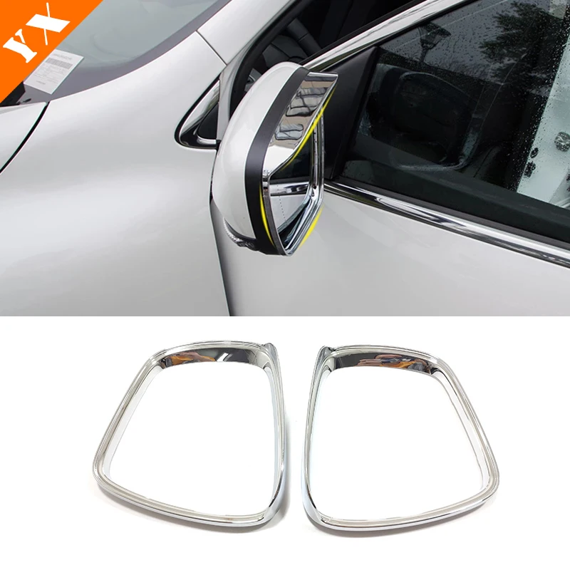 For Renault Kadjar Koleos Samsung QM6 ABS Chrome/Carbon Car Rearview Side door turning Mirror Cover trim 2016-2019 accessories