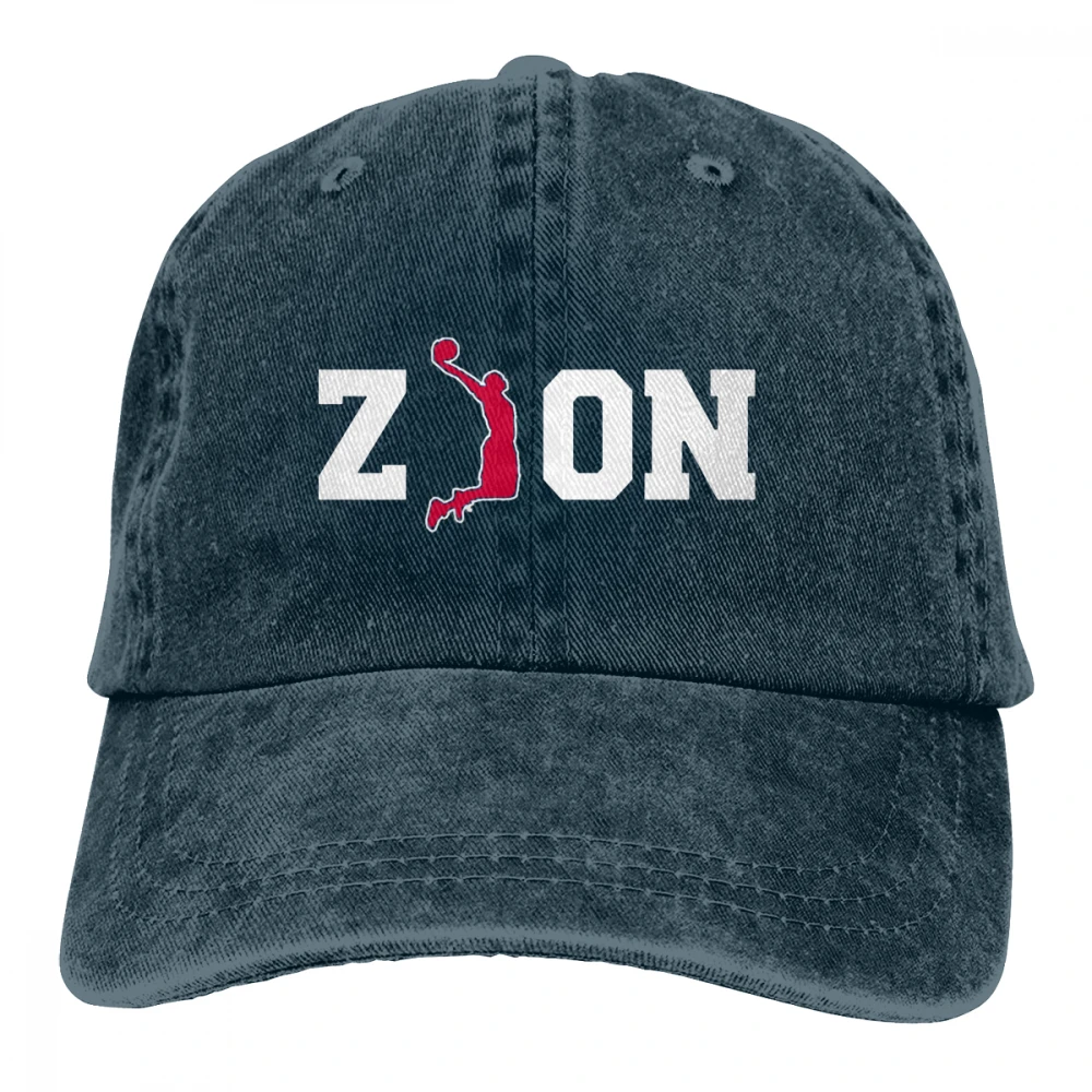 Zion Баскетбол Deluxe Casquette черный унисекс Мужские Женские джинсовые бейсболка с ремешком кепки Регулируемый Гольф папа шляпа