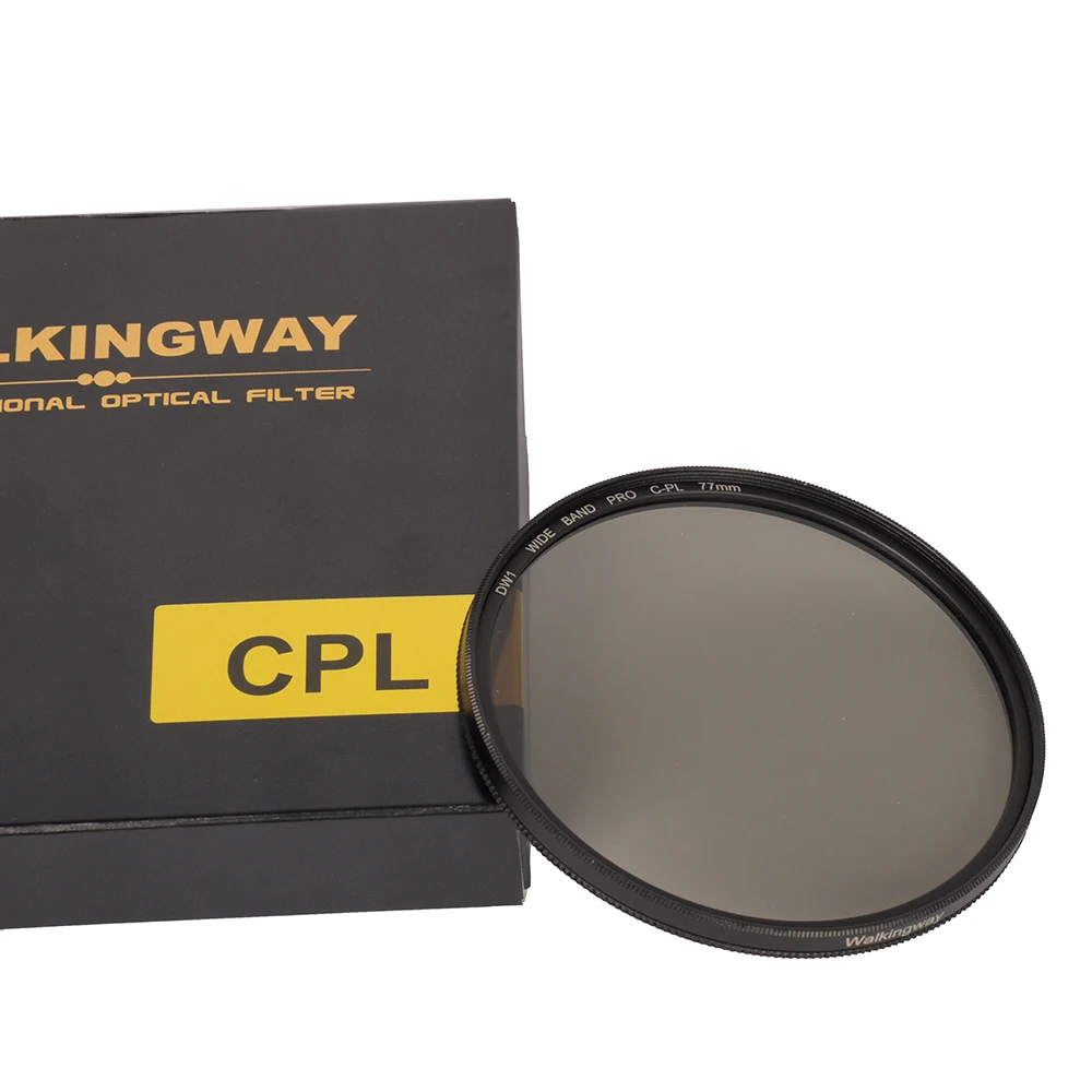 Walkingway CPL фильтр для камеры круговой поляризационный CIR-PL фильтр для Nikon Canon DSLR Объектив камеры 52/55/58/62/67/72/77/82