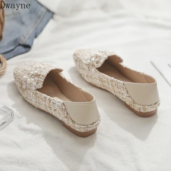 

2019 autumn new Korean version of the wild late evening shoes fairy flat foot a small fragrance wind peas shoes women's shoes