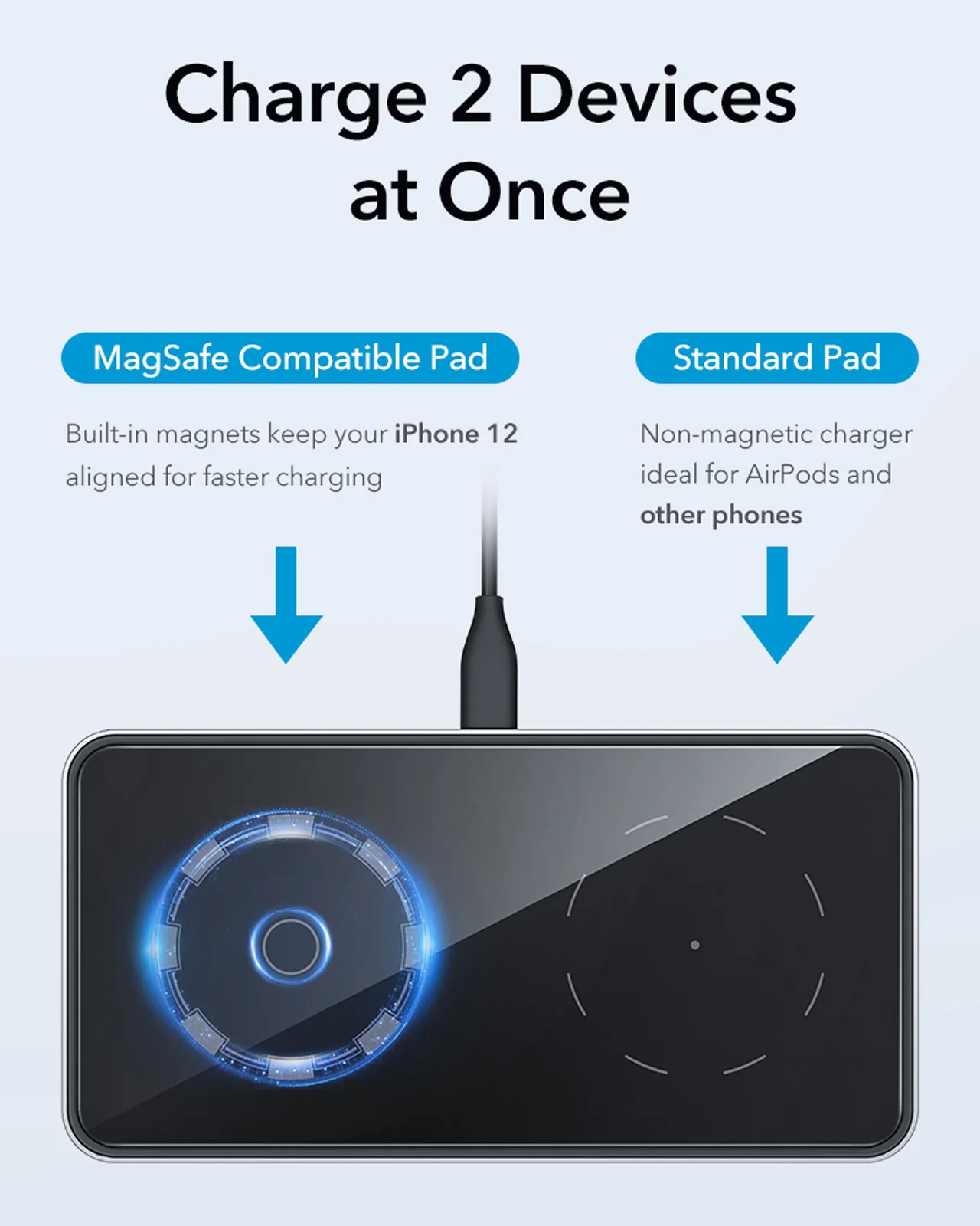 ESR HaloLock Kickstand Wireless Charger MagSafe Compatible