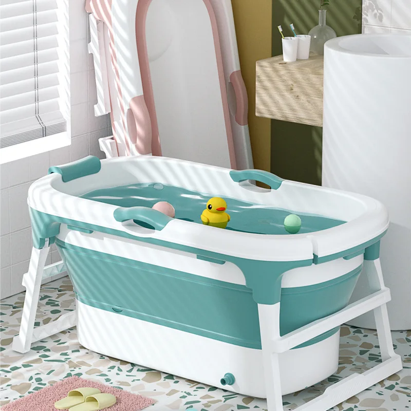 PROD 1005001464646325 Folding Bath Tub 0-6Y Portable Baby Shining
Temperature Reminder Newborn Sit Lie Large Bath Bucket Baby Product
Gift Boy Girl