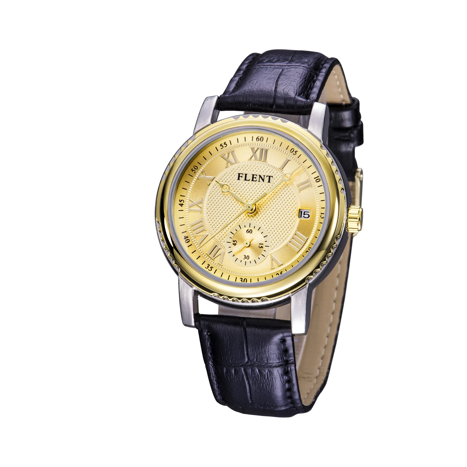 

Fully Automatic Leather Strap Watch Hollow out Business Watch Analog Watch
