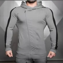Новое поступление, мужские зимние осенние спортивные свитера, фитнес-полосы, для тренировок, спортзала, Спортивная толстовка с капюшоном, пальто с длинным рукавом