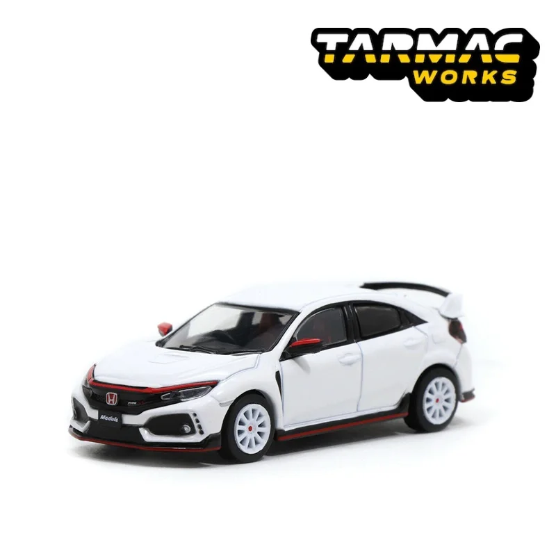 Tarmac работает 1: 64 Honda Civic type R FK8 Modulo версия литой модельный автомобиль