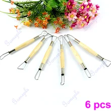 Твин 6 шт. 6 дюймов ленты гончарная глина Скульптура Резак резьба инструмент Ремесло Набор