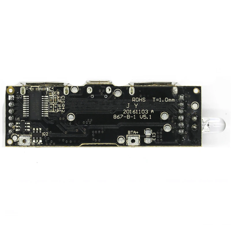 Dual USB Mobile Power Bank Charger 5V 2.1A 1A PCB Board Boost Step Up Module With LED Display for 18650 Battery DIY Electronics