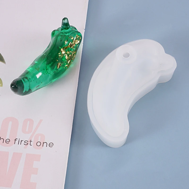 

DIY 3D Chili Shape Pendant Mirror Silicone Mould Crafts Decorations Jewelry Making Tools Crystal Epoxy Resin Mold