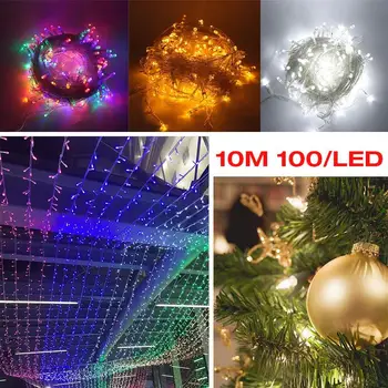 

Light String Led Rope Fairy Lights Luminous Creative Glowing Fantastic IP44 100LED 220V Wedding Decoration Christmas Xmas